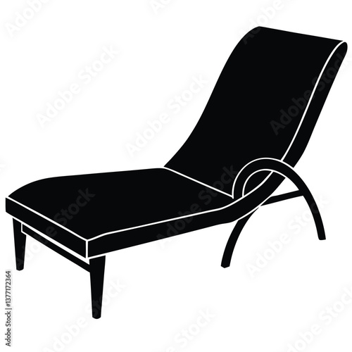 Modern Lounge Chair Silhouette