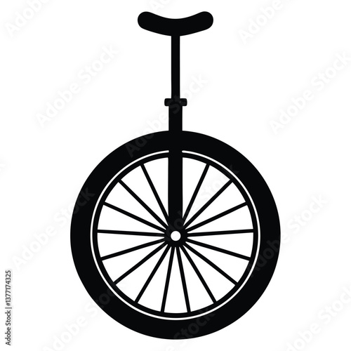 Vintage Bicycle Wheel Vector Illustration