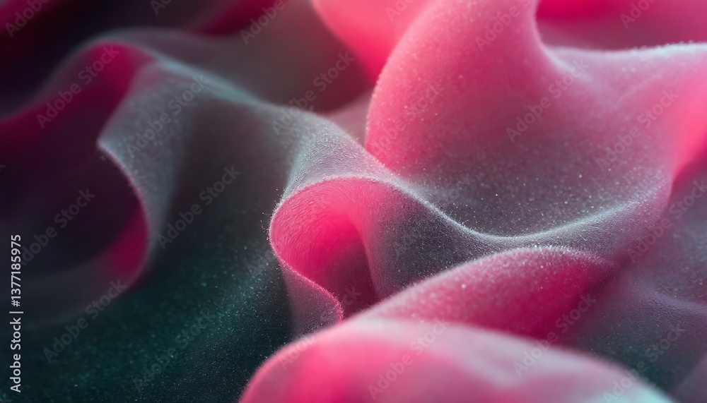 Fototapeta premium Abstract Soft Pink Fabric Waves with Delicate Texture and Subtle Light