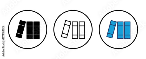 Library icon vector. education icon vector