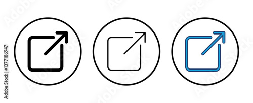 External link icon vector. link icon vector. hyperlink symbol