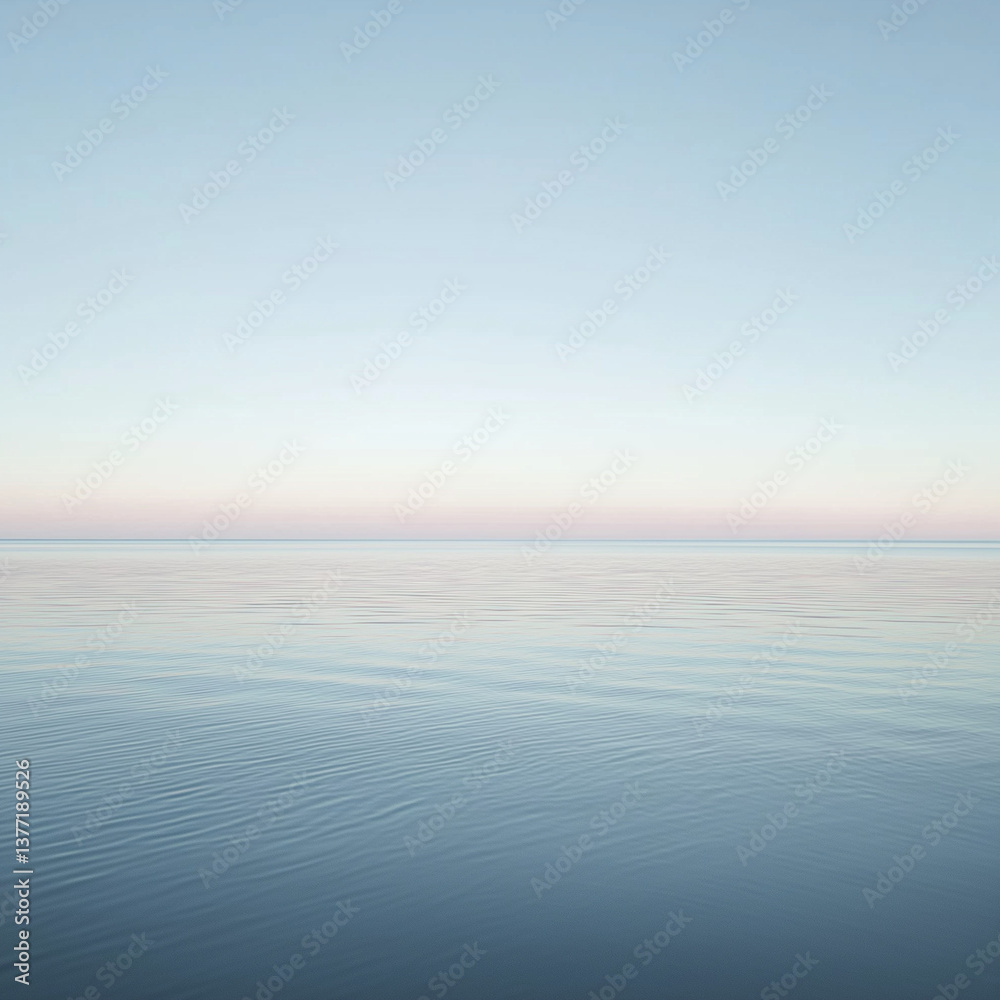 Obraz premium Minimalist sea view with a wideMinimalist sea view with a wide