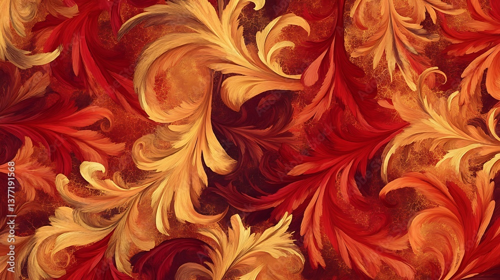 Autumn Leaves Abstract Pattern. Autumn Leaves Abstract Pattern.