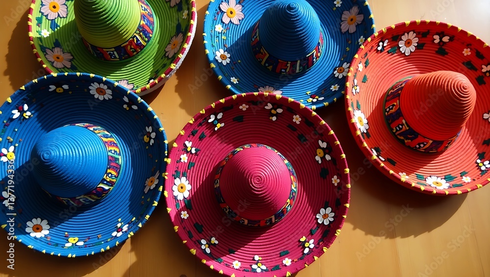Under the Sun: Bright Mexican Sombreros Celebrating Cultural Craftsmanship