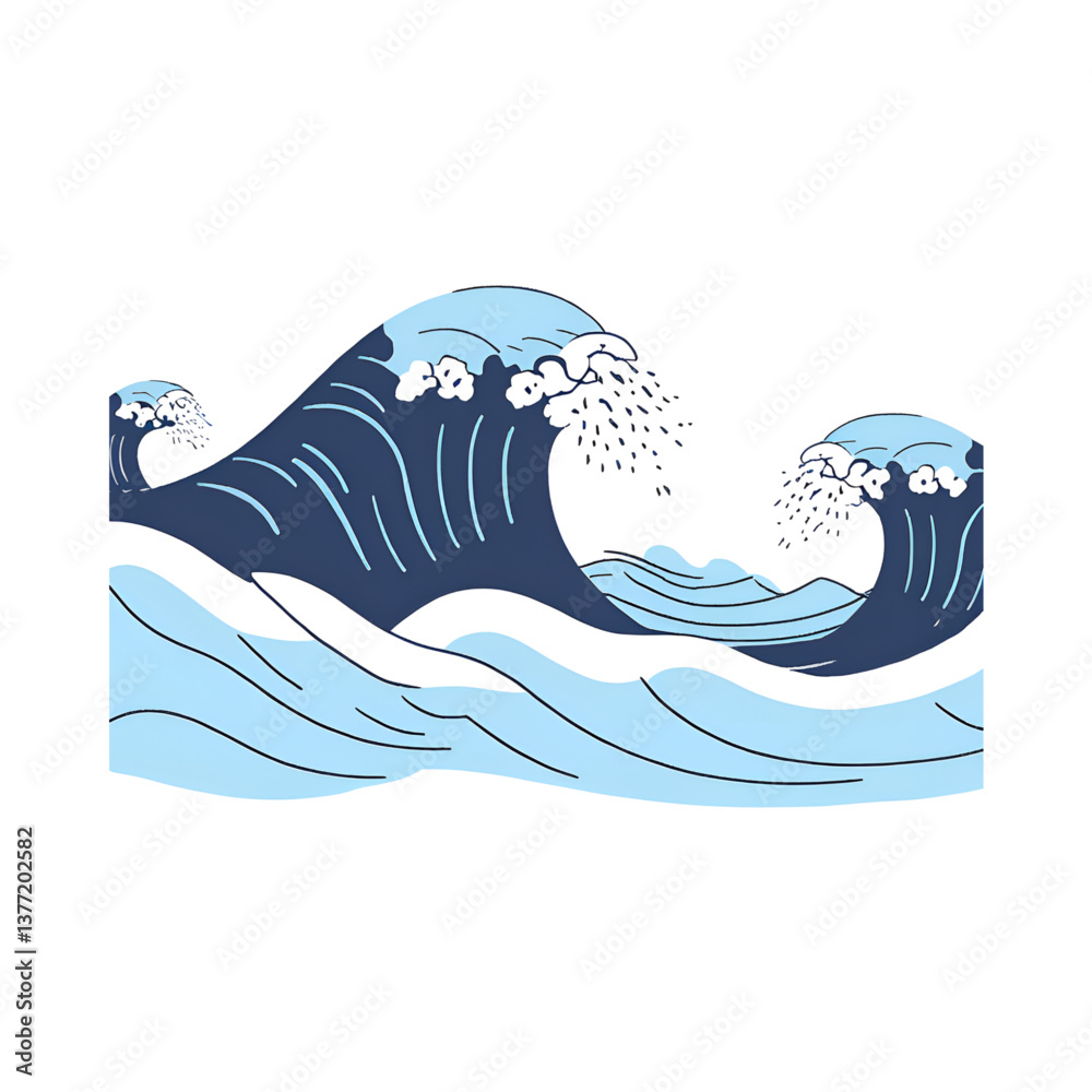 Obraz premium sea wave background