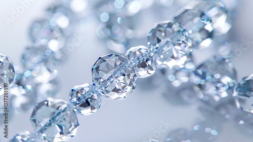 Exquisite faceted gemstones reflecting a symphony of light and brilliance embodying the epitome of luxury elegance and captivating allure