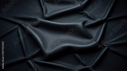 dark leather texture black background grainy surface close-up detail high contrast textured pattern