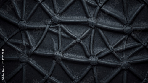 dark leather texture black background grainy surface close-up detail high contrast textured pattern