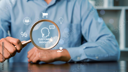 Foto Customer insight marketing concept