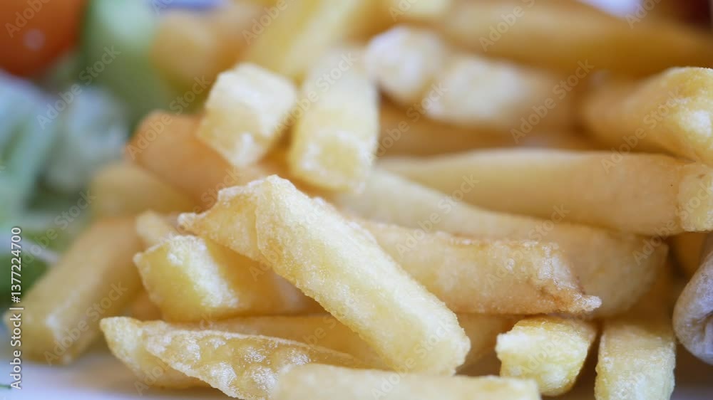 Enjoying crispy fries and a delicious wrap at a local eatery Enjoying crispy fries and a delicious wrap at a local eatery