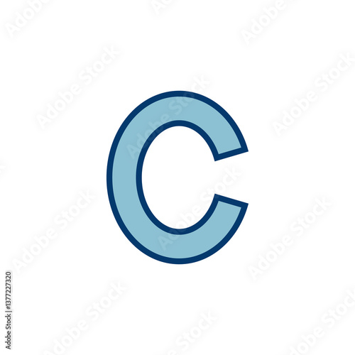 Copyright icon vector isolated on white background. copyright symbols
