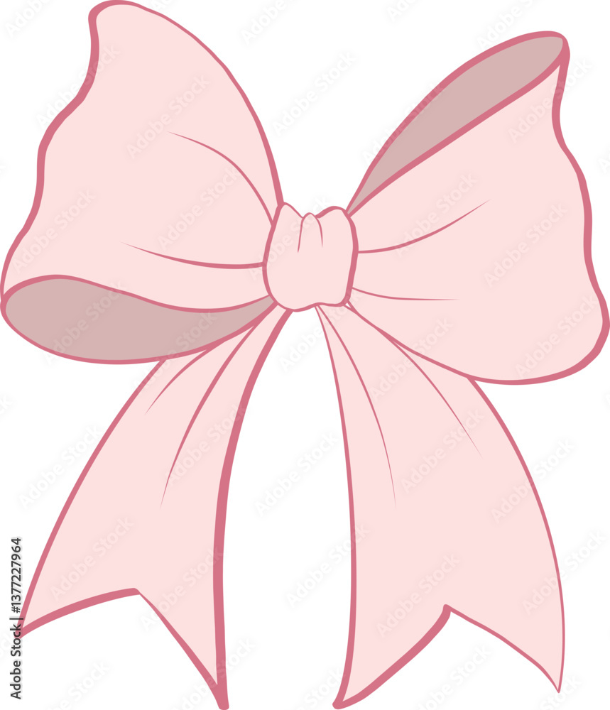 Pink Retro ribbon bow Pink Retro ribbon bow