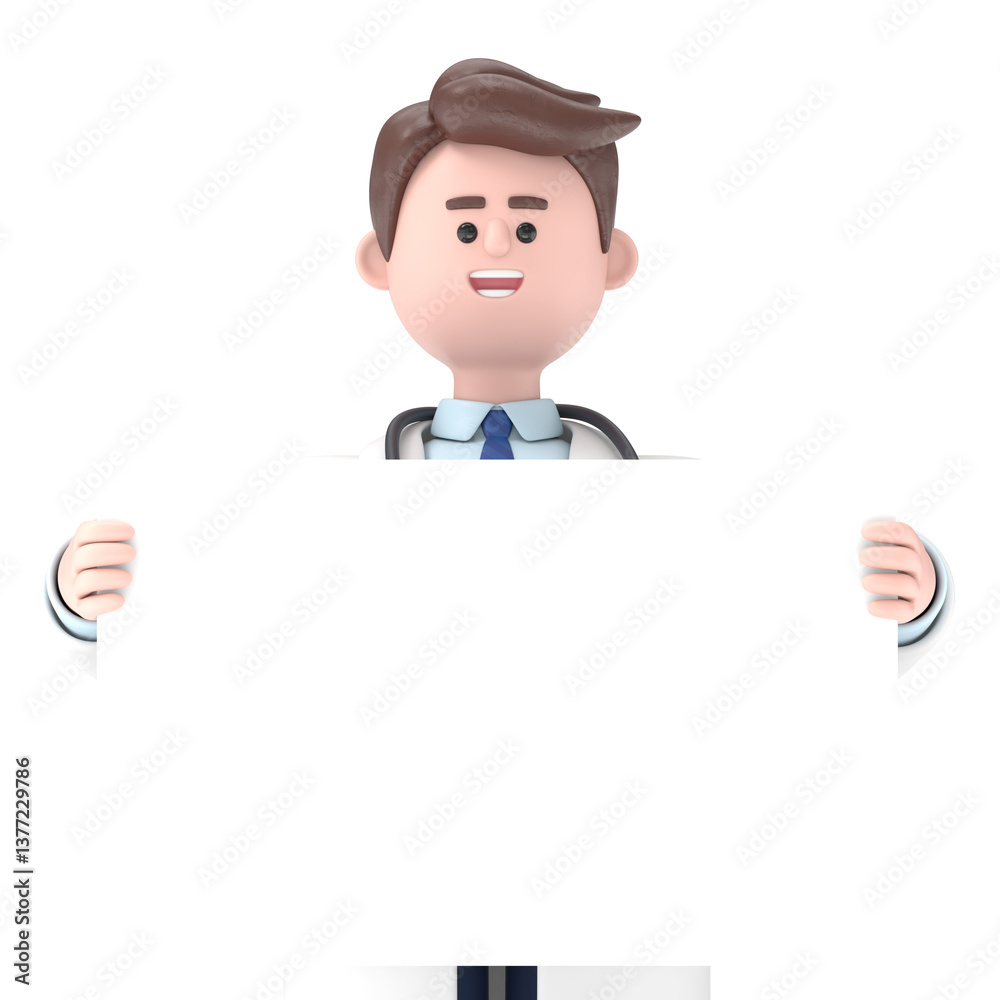 3D illustration of Male Doctor Lincoln holding white blank board.Transparent Background Mockup.Supports PNG files with transparent backgrounds. 3D illustration of Male Doctor Lincoln holding white blank board.Transparent Background Mockup.Supports PNG files with transparent backgrounds.