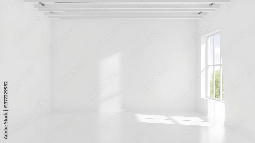 Fototapeta premium Abstract White Studio Room for Product Display