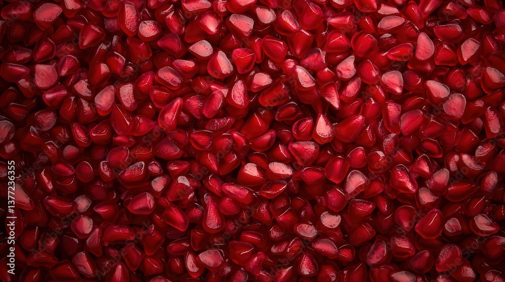 Close-up of vibrant pomegranate seeds Close-up of vibrant pomegranate seeds