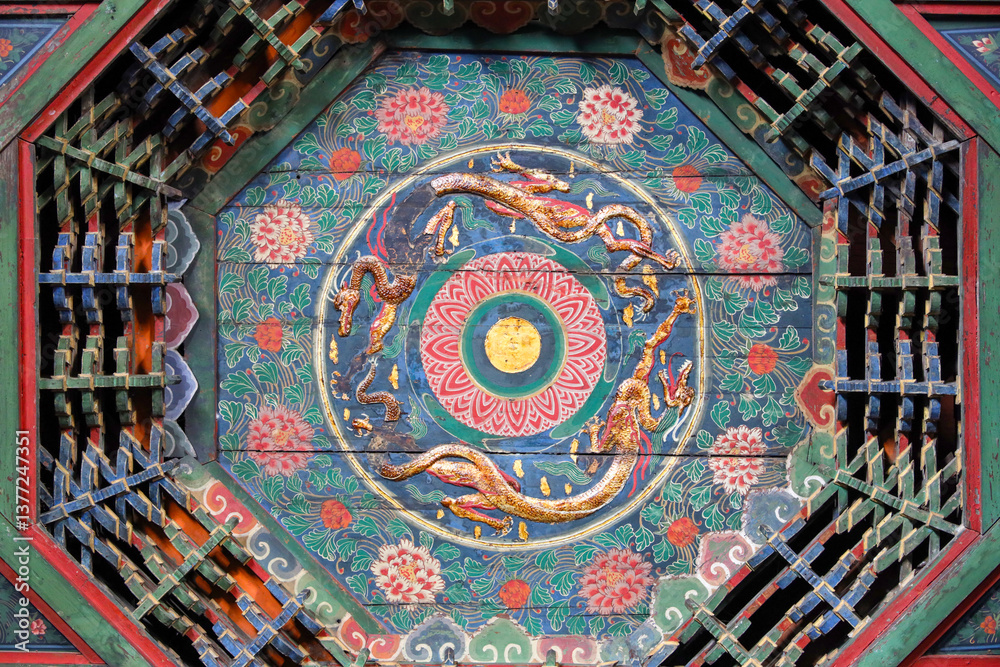 Obraz premium Yong'an Temple, Hunyuan, Datong, Shanxi, China