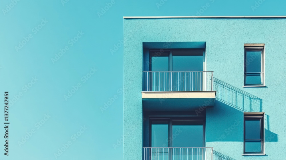 A minimalist architectural design showcasing simple, geometric shapes and open space.