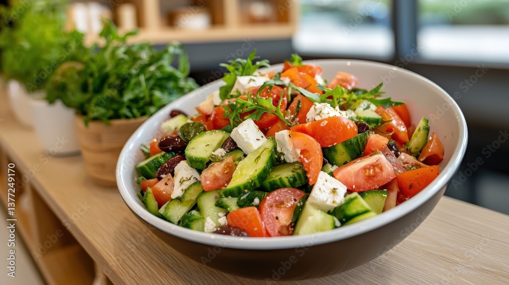 Vibrant Bowl of Fresh Salad with Colorful Tomatoes and Fluffy Couscous Vibrant Bowl of Fresh Salad with Colorful Tomatoes and Fluffy Couscous