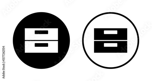 Archive folders icon logo design. Document vector icon. Archive storage icon.