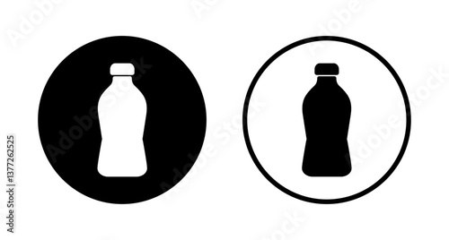 Bottle icon logo design. bottle sign and symbol