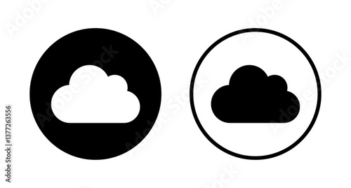 Cloud icon logo design. cloud sign and symbol