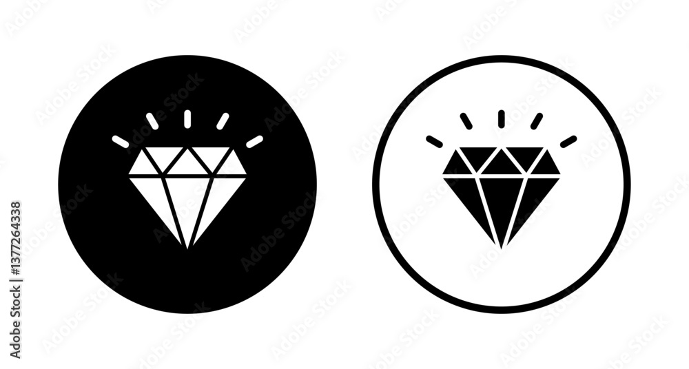 Diamond icon logo design. diamond gems sign and symbol Diamond icon logo design. diamond gems sign and symbol