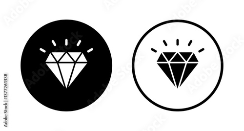 Diamond icon logo design. diamond gems sign and symbol
