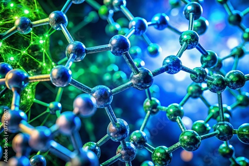 Long Exposure Microscopic View of PVC Polymer Molecular Structure
