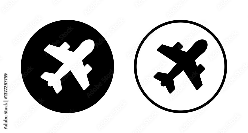 Obraz premium Plane icon logo design. Airplane sign and symbol. Flight transport symbol. Travel sign. aeroplane