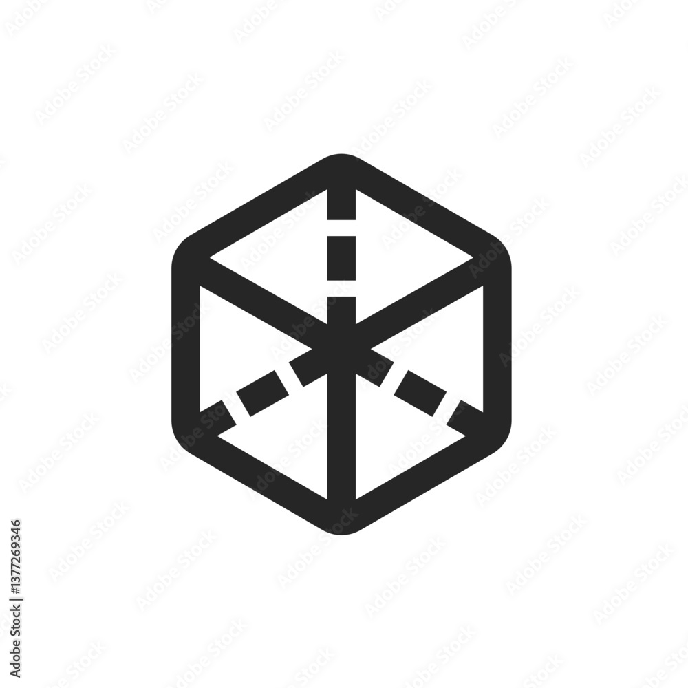 Hexagonal Prism Outline
Hexagonal Prism Outline