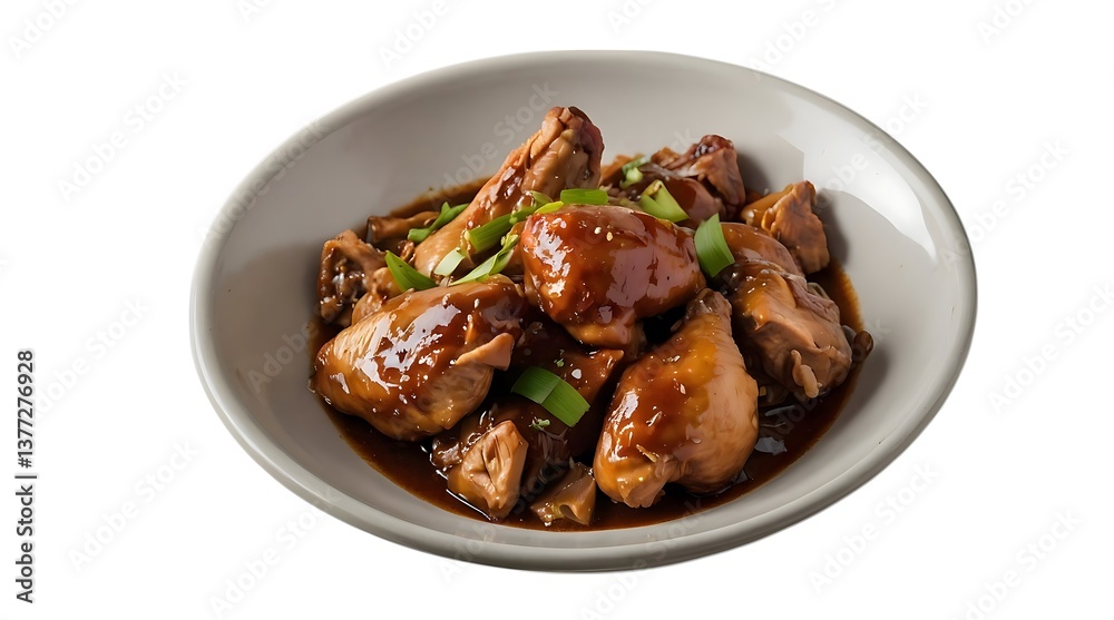 Chicken Braised in Savory Sauce, Asian Cuisine.... Chicken Braised in Savory Sauce, Asian Cuisine....