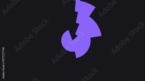 Abstract tech geometric motion background. Seamless looping. Video animation Ultra HD 4K 3840x2160 for news presentation background