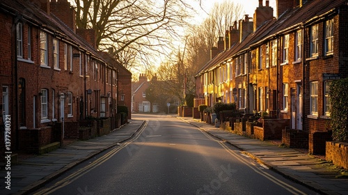 Sunny English Town Street