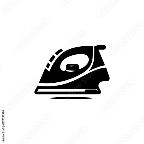 Steam iron icon with transparent background