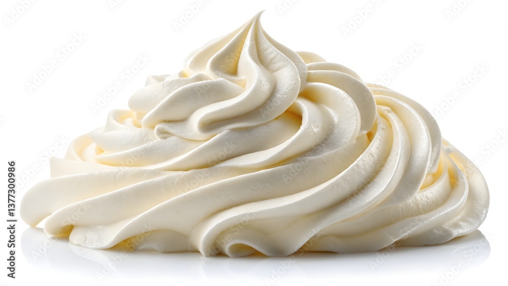 Delicious Whipped Cream Swirl Ready for Desserts and Beverages Delicious Whipped Cream Swirl Ready for Desserts and Beverages