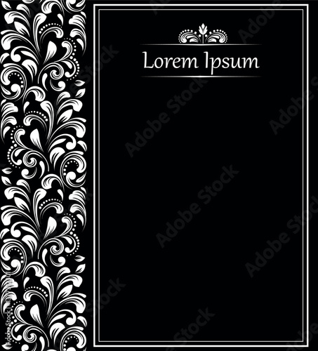 Abstract floral pattern. Vector seamless background. Perfect for invitations or announcements.