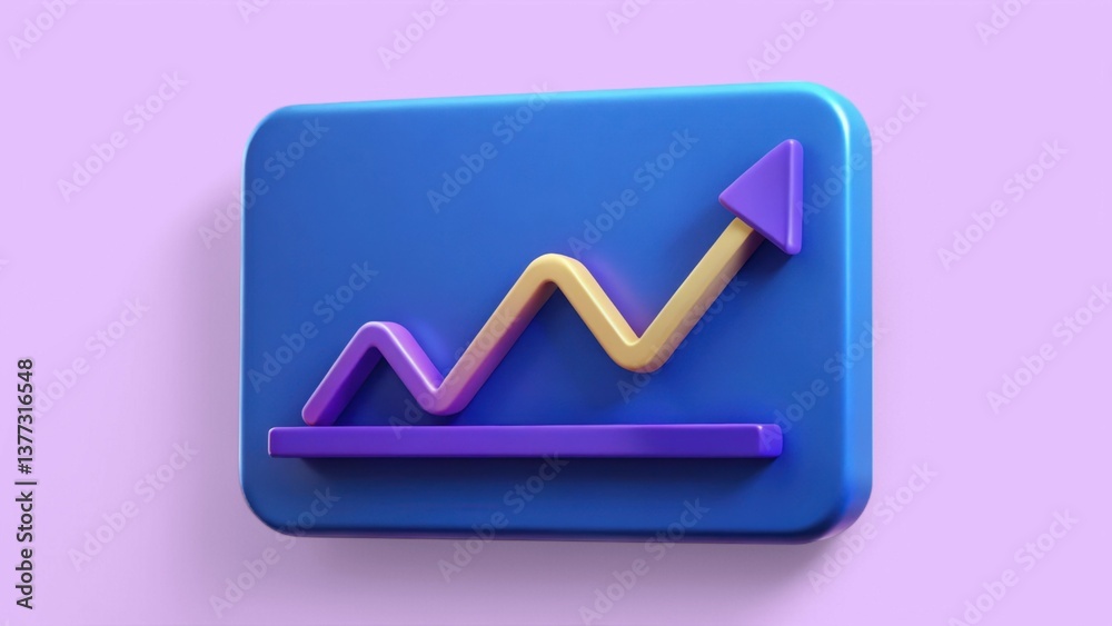 SEO Marketing Target 3D illustration. Graphic of an upward trend with colorful lines on a blue background. SEO Marketing Target 3D illustration. Graphic of an upward trend with colorful lines on a blue background.