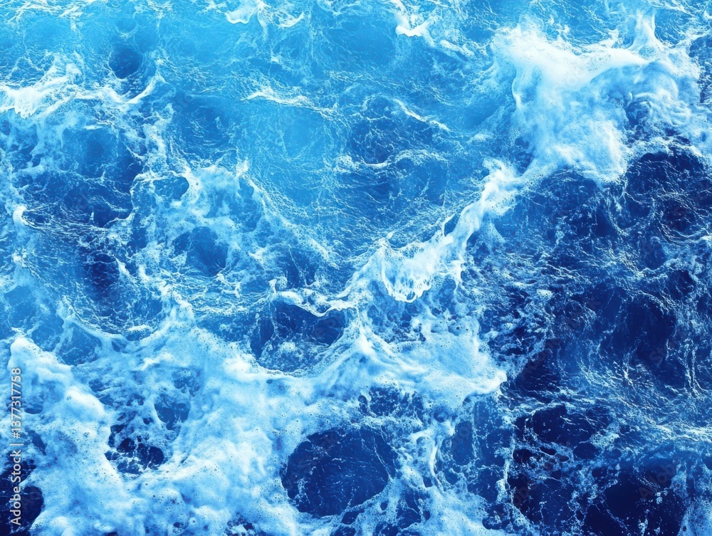 Rough Ocean Waves with White Foam Rough Ocean Waves with White Foam