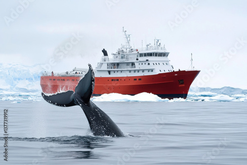 Wallpaper Mural Antarctic cruise ship with scientific lectures and whale watching Torontodigital.ca