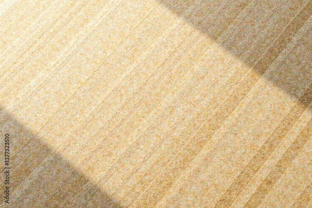 Fototapeta premium Warm Beige Textured Surface with Diagonal Light Streaks and Subtle Grain