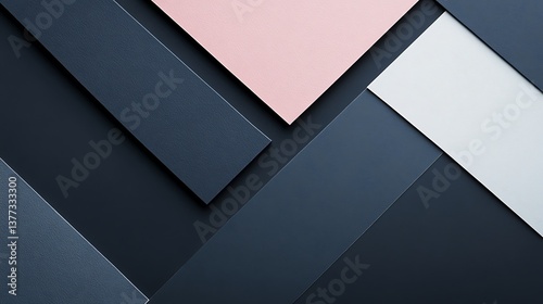 Geometric arrangement of different colored rectangles against a dark background