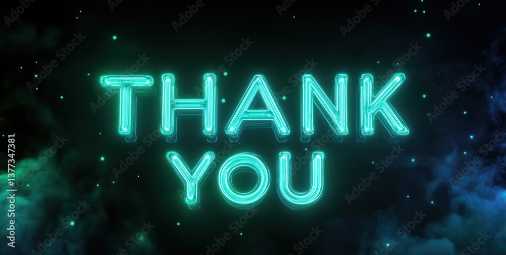 Obraz premium The glowing green neon text 