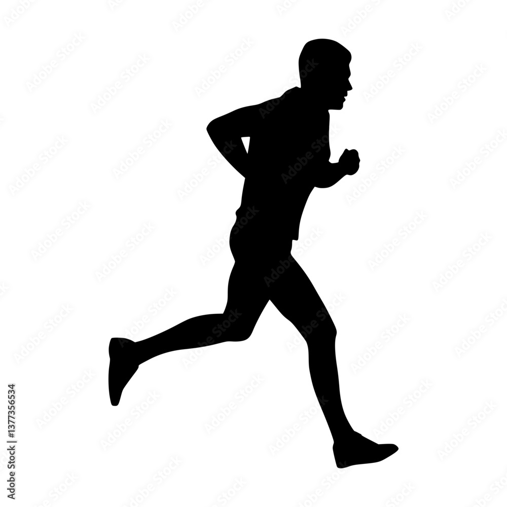 Running Silhouette - Active Lifestyle Graphic Running Silhouette - Active Lifestyle Graphic