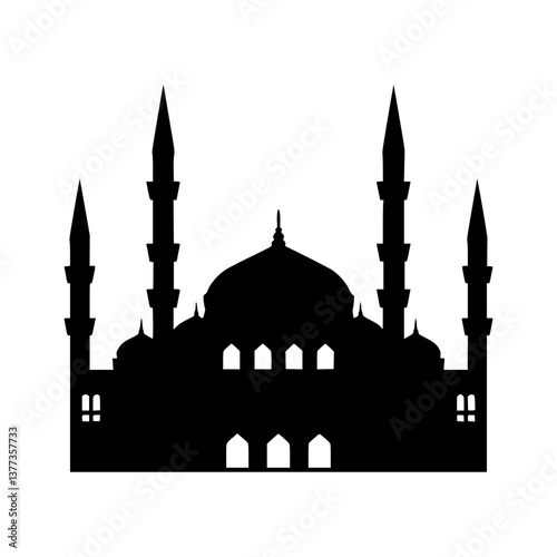 Silhouette Mosque - Islamic Architecture Icon