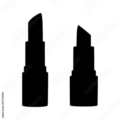 Lipstick Silhouettes - Beauty Design Elements