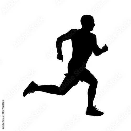 Runner Silhouette - Dynamic Action