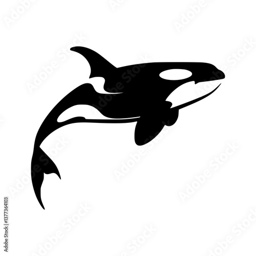 Orca Silhouette Vector Graphic
