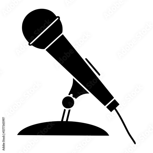 Microphone Icon - Vector Illustration