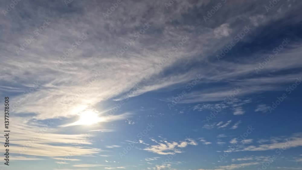 sky timelapse of small clouds and sun for weather forecast sky timelapse of small clouds and sun for weather forecast