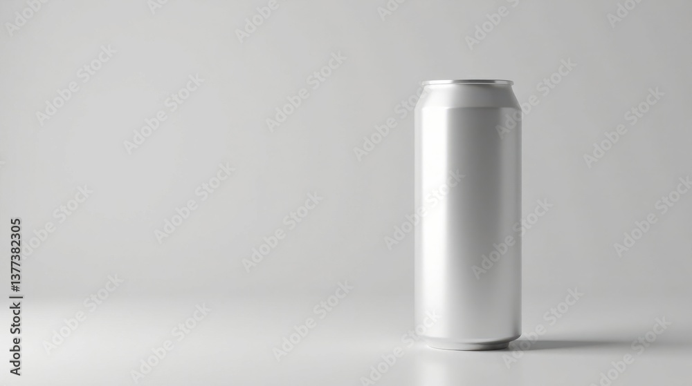 A Sleek, Blank Aluminum Can on a Simple White Background, Perfect for Mockups and Design Projects, Ready for Your Brand's Creative Vision. A Sleek, Blank Aluminum Can on a Simple White Background, Perfect for Mockups and Design Projects, Ready for Your Brand's Creative Vision.